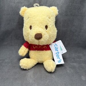 Carters Winnie The POOH BEAR Cuteeze Plush Baby Toy Disney Crinkle Legs